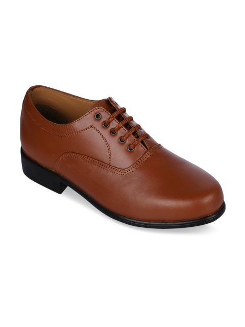 

Liberty Men Tan Brown Solid Leather Formal Oxfords