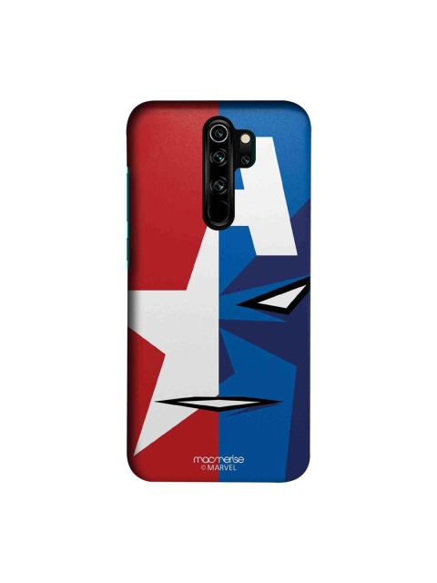 

macmerise Blue & Red Marvel Comics Face Focus Captain America Sublime Xiaomi Redmi Note 8 Pro Back Case