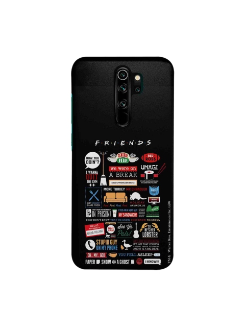

macmerise Black & Red Friends Infographic Sublime Xiaomi Redmi Note 8 Pro Back Cover