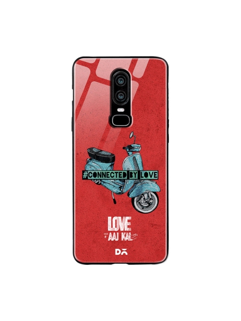 

DailyObjects Red & Blue Love Scooter OnePlus 6 Glass Case