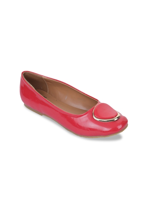 

Liberty Women Pink Solid PU Ballerinas