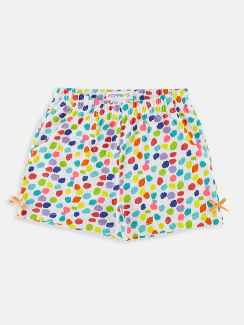 

POPPERS by Pantaloons Girls Multicoloured Printed Regular Fit Hot Pants, Multi