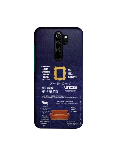 

macmerise Blue & White Friends Essentials Sublime Xiaomi Redmi Note 8 Pro Back Case