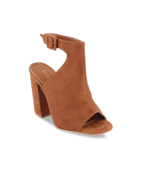

URBANE Women Camel Brown Solid Sandals
