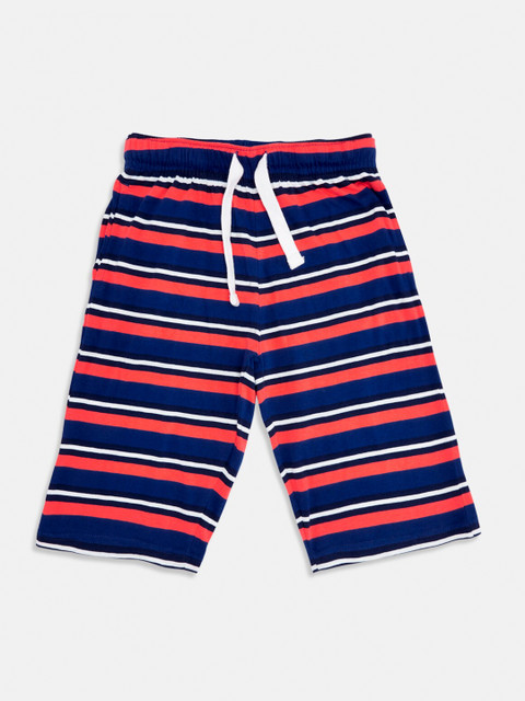 

Ajile by Pantaloons Boys Multicoloured Striped Regular Fit Regular Shorts, Multi