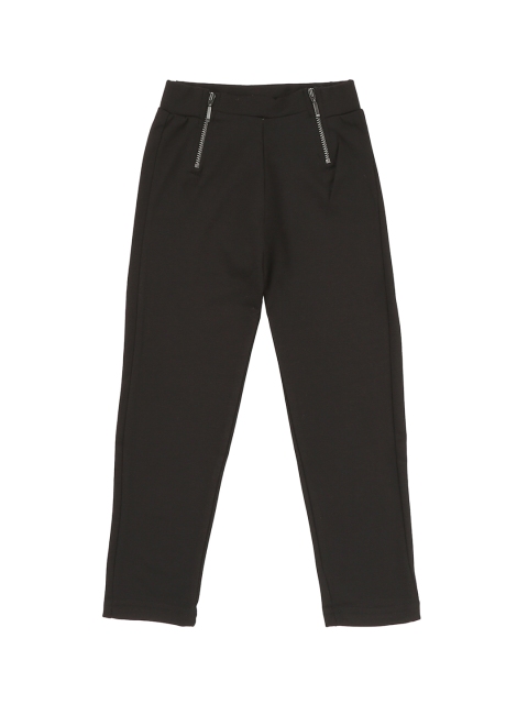 

Cherokee Girls Black Regular Fit Solid Regular Trousers