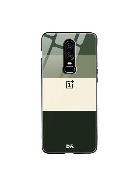 

DailyObjects Green & Beige Quad OnePlus 6 Glass Cover