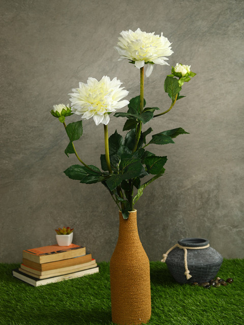 

PolliNation Set Of 2 White & Green Artificial Dahlia Flower Stems