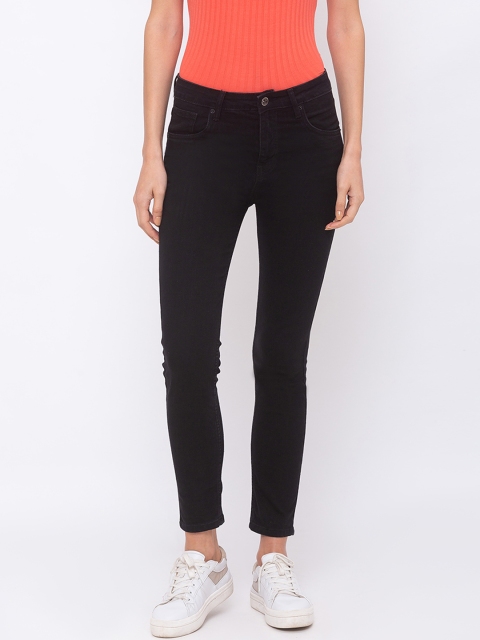 

Globus Women Black Skinny Fit Mid-Rise Clean Look Jeans