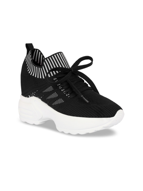 

Sole To Soul Women Black Textile Walking Shoes