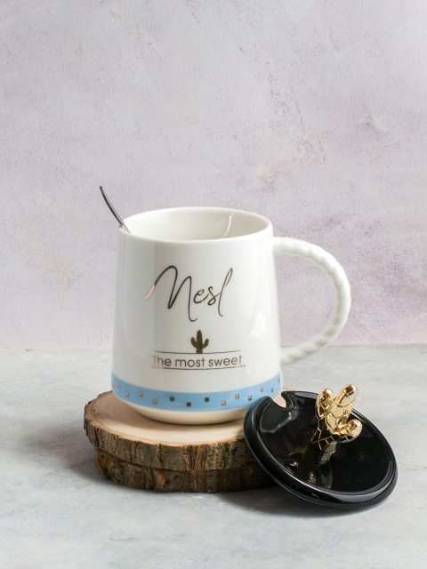

Art Street White & Blue Nest The Most Sweet Printed Ceramic Coffee Mug