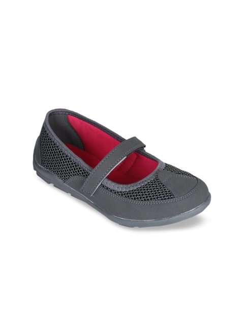 

Liberty Women Grey Woven Design PU Ballerinas