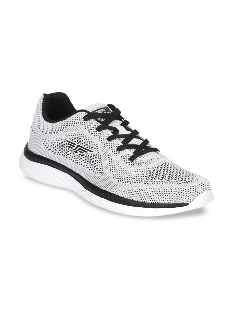 

Red Tape Men White & Black Mesh Walking Shoes