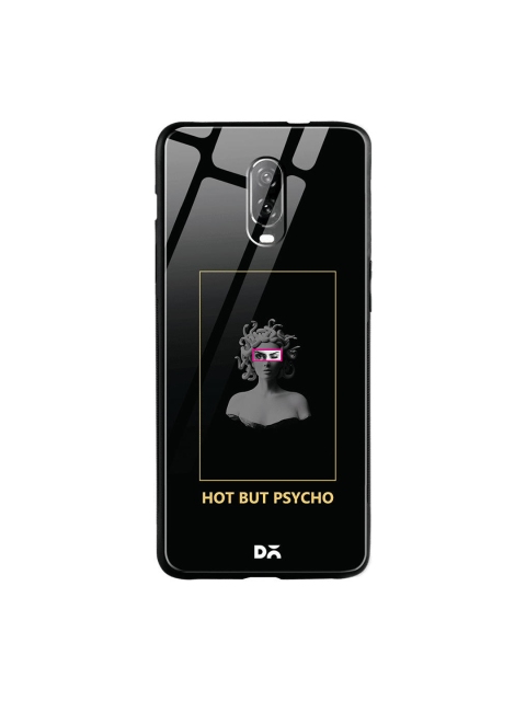 DailyObjects Black & Grey Hot Psycho OnePlus 6T Glass Case