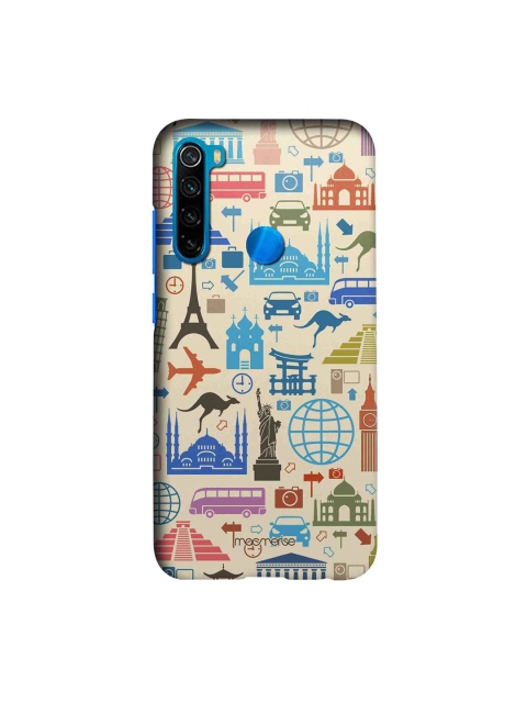 

macmerise Beige & Blue Travel Lover Sublime Xiaomi Redmi Note 8 Back Cover