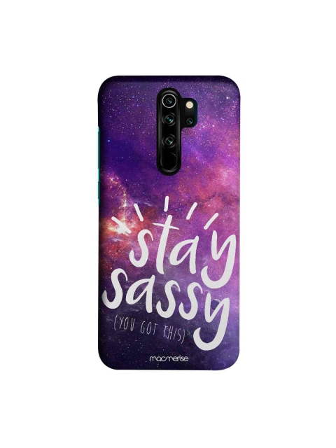 

macmerise Purple & White Stay Sassy Sublime Xiaomi Redmi Note 8 Pro Back Case