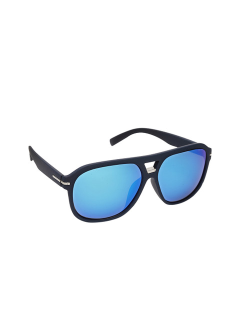 

Get Glamr Unisex Blue Aviator Sunglasses, Black