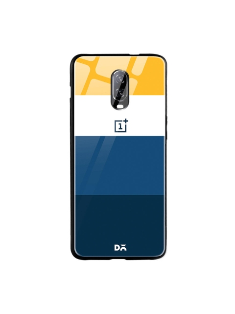 

DailyObjects Navy Blue & Yellow Sunrise Quad OnePlus 6T Glass Mobile Case