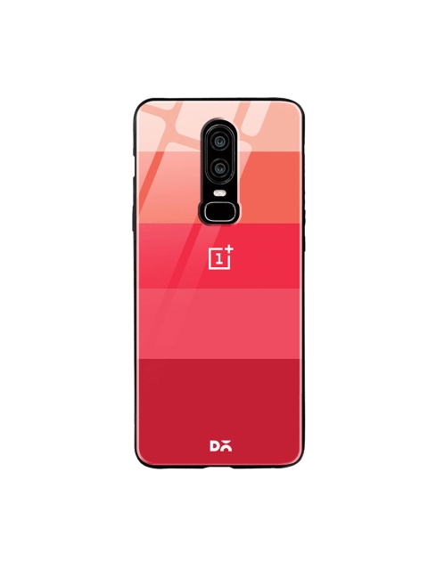 

DailyObjects Red & Peach Berry Quin OnePlus 6 Glass Mobile Case