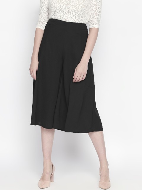 

Forever Glam by Pantaloons Women Black Regular Fit Solid Culottes