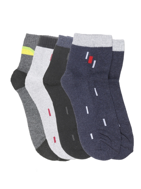 

Dollar Men Pack of 4 Assorted Ankle-Length Socks