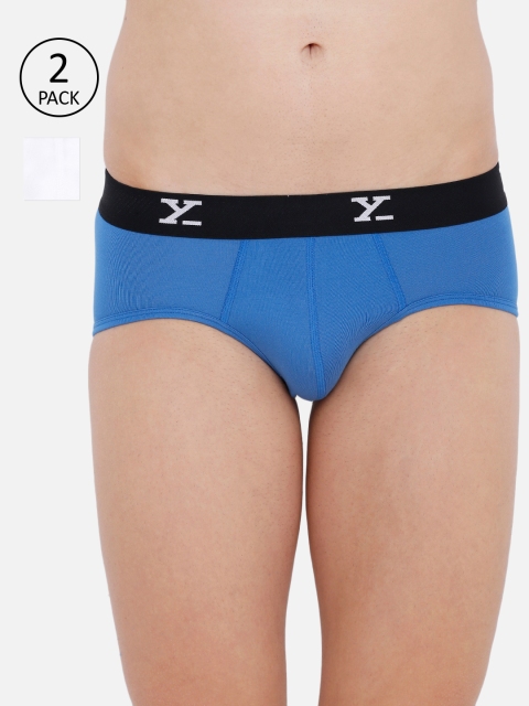 

XYXX Men Pack Of 2 Ultra Soft Antimicrobial Briefs XYBRF2PCKN45XXL, White