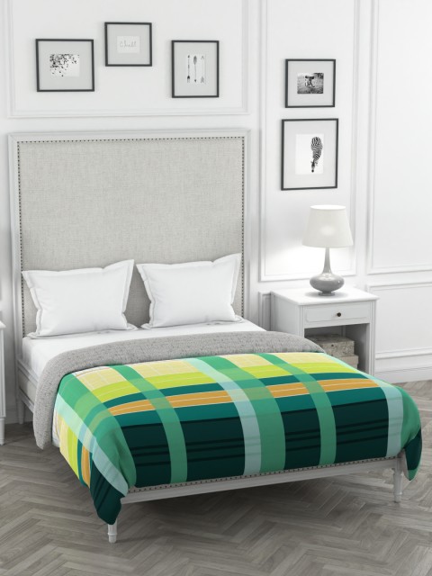 

Portico New York Green & Yellow Checked Verve Double King Duvet Cover