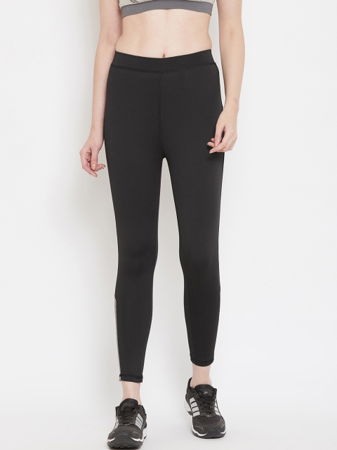 

NIVIA Women Black & Grey Solid Tights