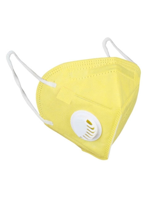 

OOMPH Adults Yellow Anti-Pollution Reusable 5-Layer Cloth Mask