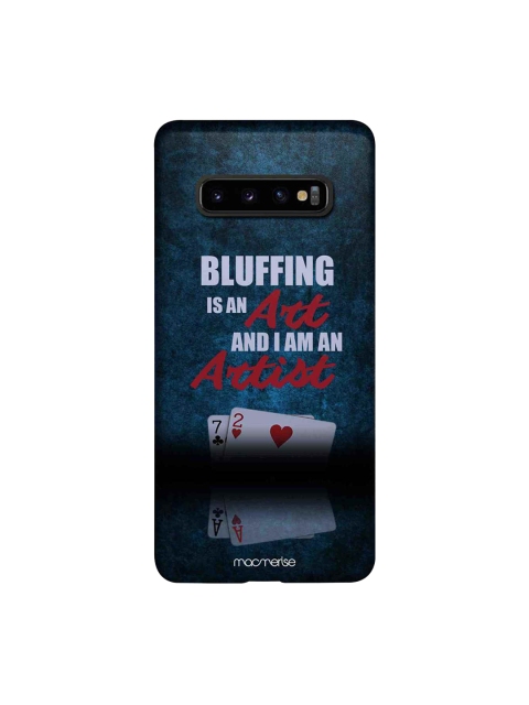 

macmerise Blue & White Art of Bluffing Sublime Samsung Galaxy S10 Plus Back Case