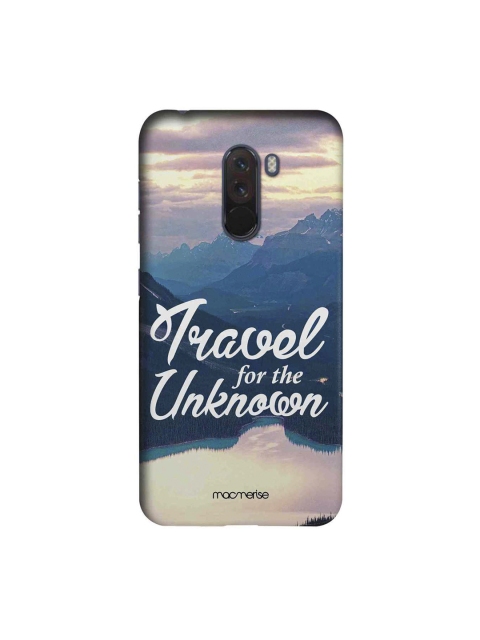 

macmerise Blue & White Travel For The Unknown Xiaomi Poco F1 Back Case