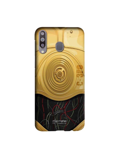 

macmerise Brown & Black Star Wars Attire C3PO Sublime Samsung Galaxy M40 Back Case