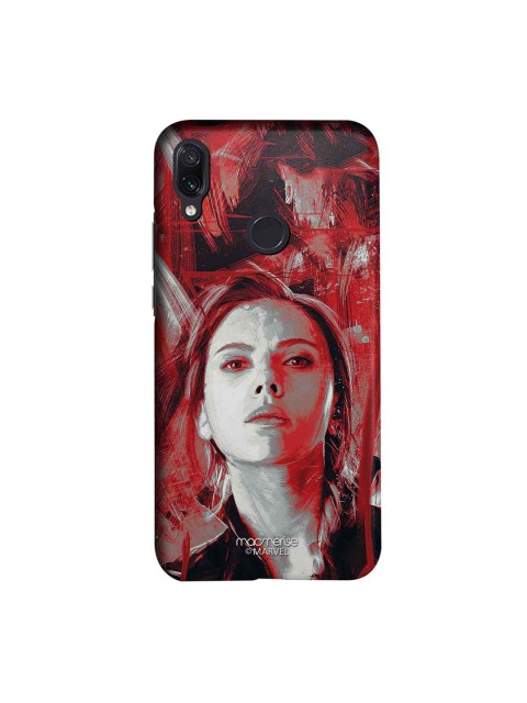 

macmerise Red & Grey Marvel Comics Charcoal Art Black Widow Xiaomi Redmi Note 7 Back Case