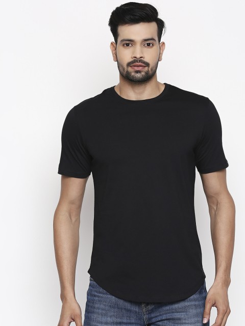 

The Souled Store Unisex Black Solid Round Neck T-shirt