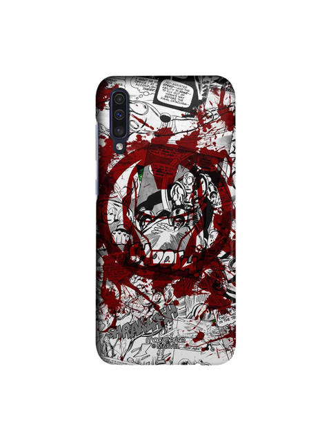 

macmerise White & Red Marvel Comics Splash Out Ironman Sublime Samsung A50 Back Cover