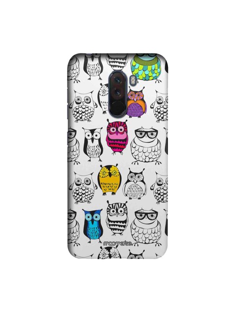 

macmerise White & Black Owl Art Sublime Xiaomi Poco F1 Back Case