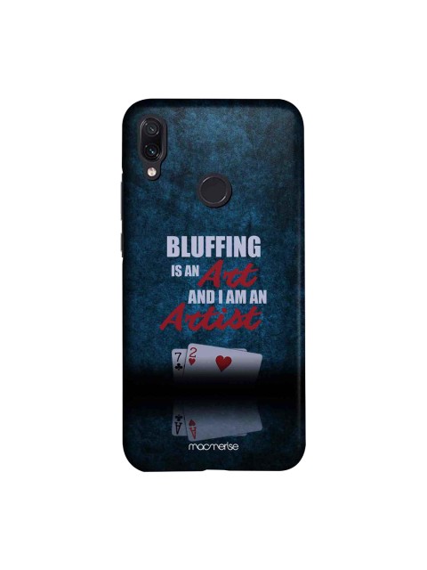 

macmerise Blue & White Art of Bluffing Sublime Xiaomi Redmi Note 7 Back Case