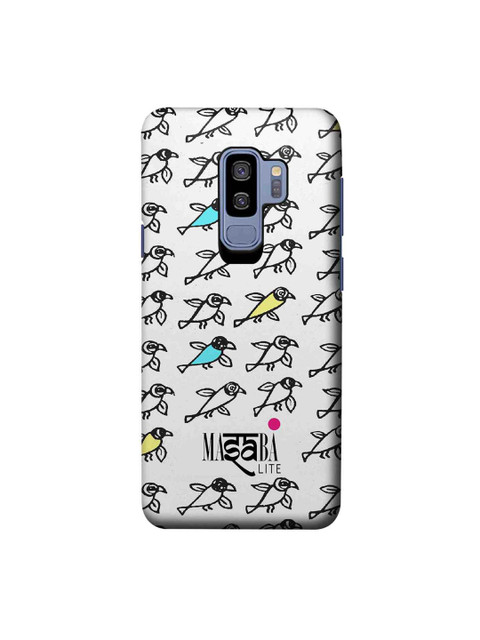 

macmerise White & Black Masaba Bird Print Sublime Samsung Galaxy S9 Plus Back Case