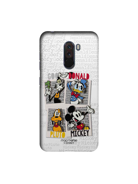 

macmerise White & Black Disney Dudes Xiaomi Poco F1 Back Case