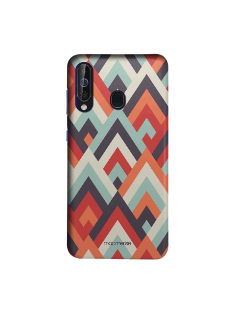 

macmerise Orange & Blue Symmetric Cheveron Sublime Samsung Galaxy M40 Back Case