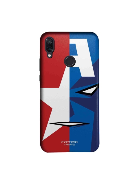 

macmerise Blue & Red Marvel Comics Face Focus Captain America Sublime Xiaomi Redmi Note 7 Back Case