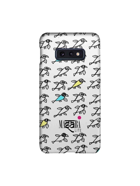 

macmerise White & Black Masaba Bird Print Sublime Samsung Galaxy S10E Back Case