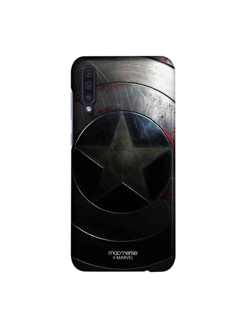 

macmerise Green & Black Captain America Shield Printed Samsung Galaxy A50 Back Case, Grey
