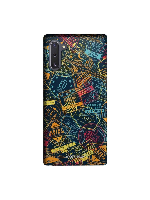 

macmerise Multicoloured Immigration Stamps Neon Sublime Samsung Galaxy Note10 Back Cover, Multi
