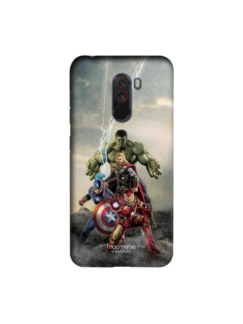 

macmerise Blue & Red Marvel Comics Time To Avenge Xiaomi Poco F1 Back Case