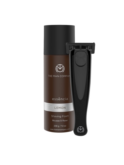 

THE MAN COMPANY Set of 2 Shaving Foam & Jet Black Razor