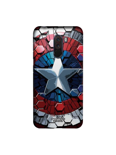 

macmerise Blue & Red Marvel Comics Hex Shield Sublime Xiaomi Poco F1 Back Case