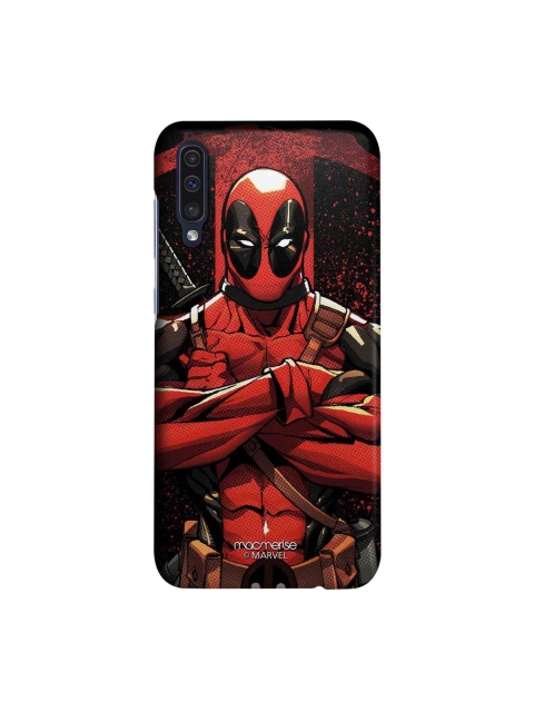

macmerise Black & Red Marvel Comics Deadpool Stance Samsung Galaxy A50 Back Case