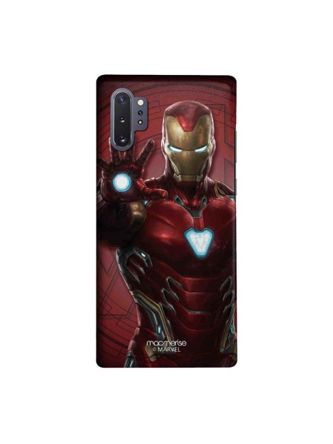

macmerise Red & Gold-Toned Marvel Comics Iron Man Mark L Armor Sublime Samsung Galaxy Note 10 Plus Back Case