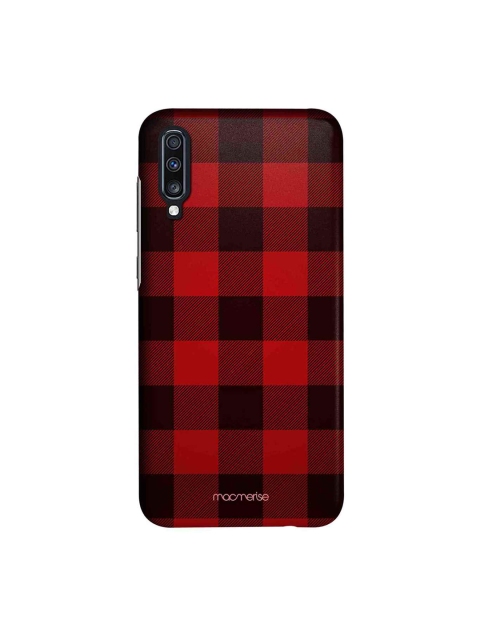 

macmerise Red & BlackCheckmate Sublime Samsung A70 Back Cover